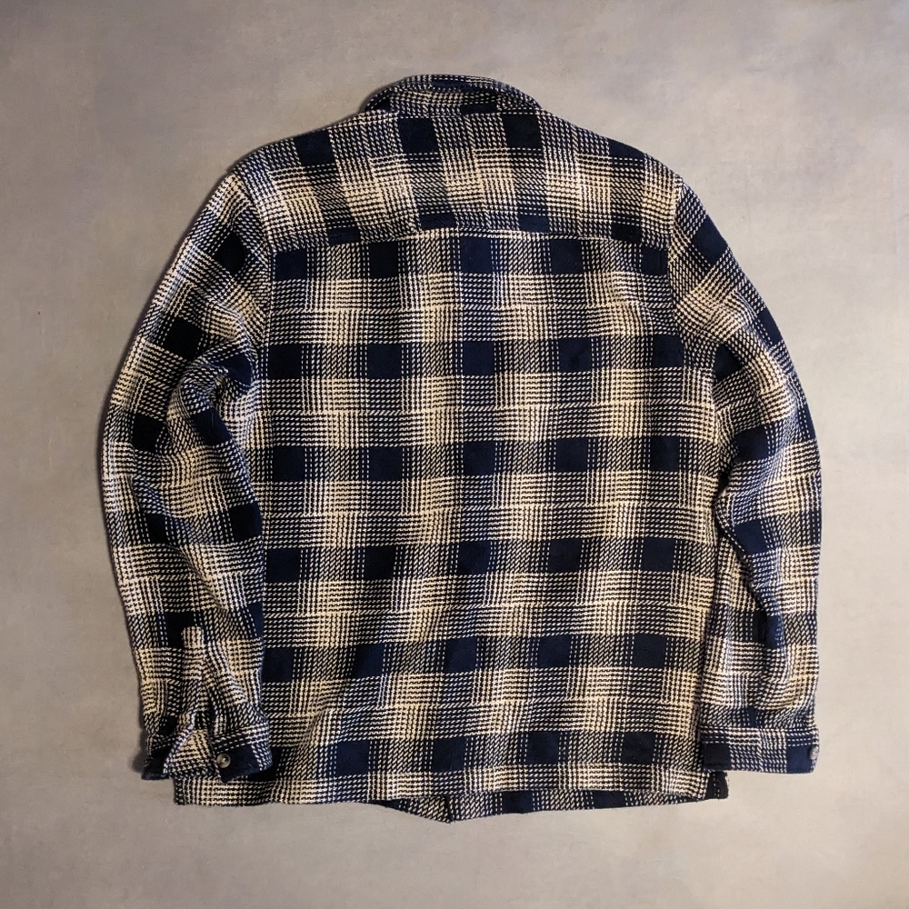 PLAID KNIT OVERSHIRT - Picture 3 of 3